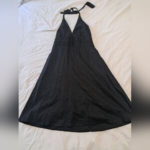 H&M Black Backless Halter Dress